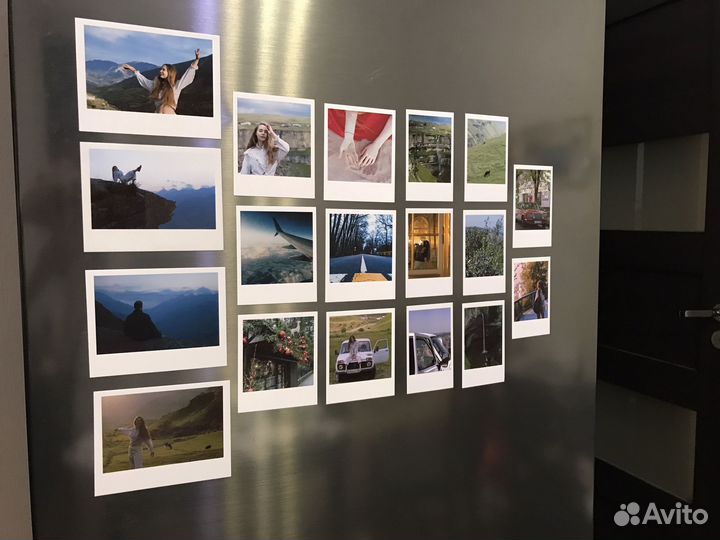 Печать магнитных фотографий Инстакс, Полароид