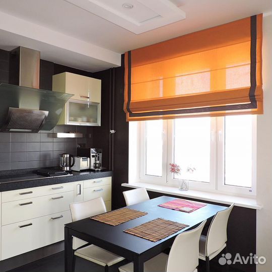 Римские шторы на электроприводе на заказ