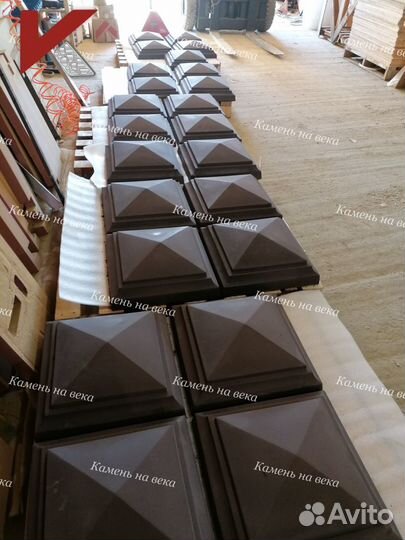 Колпак бетонный на кирпичный столб