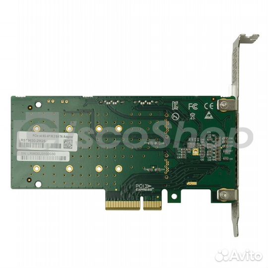 Переходной адаптер PCIe 2.0 x4 на 2xM.2 и 2xsata