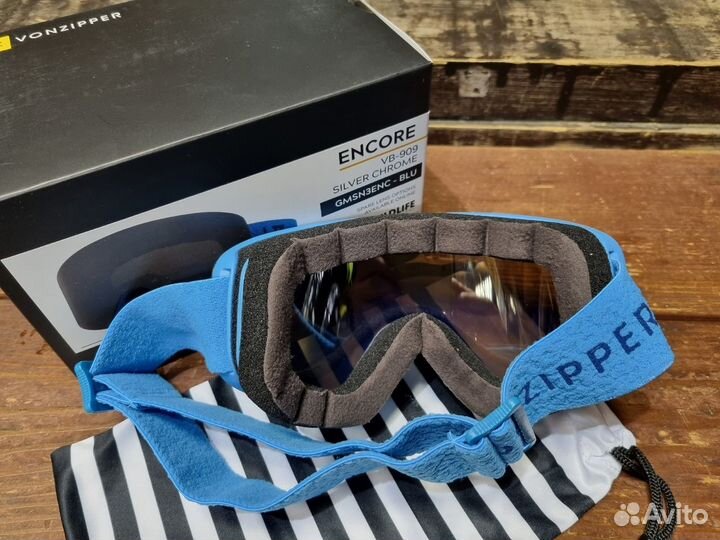 Маска горнолыжная Vonzipper Encore Blue (Новая)