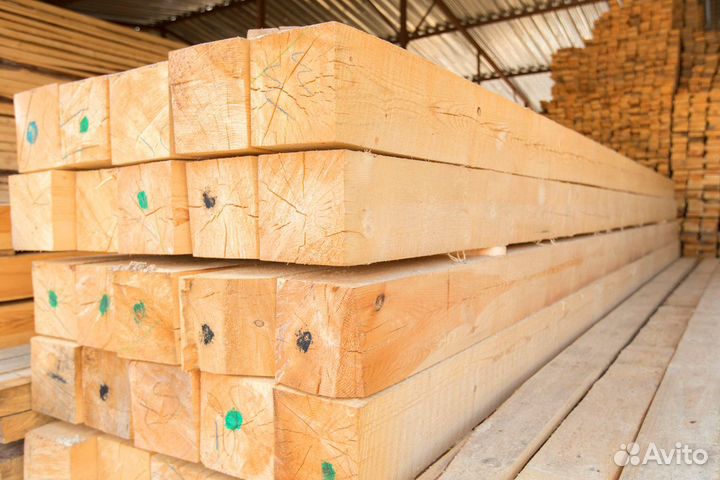 Брус сосна камерной сушки 90х140х6000мм, строганны