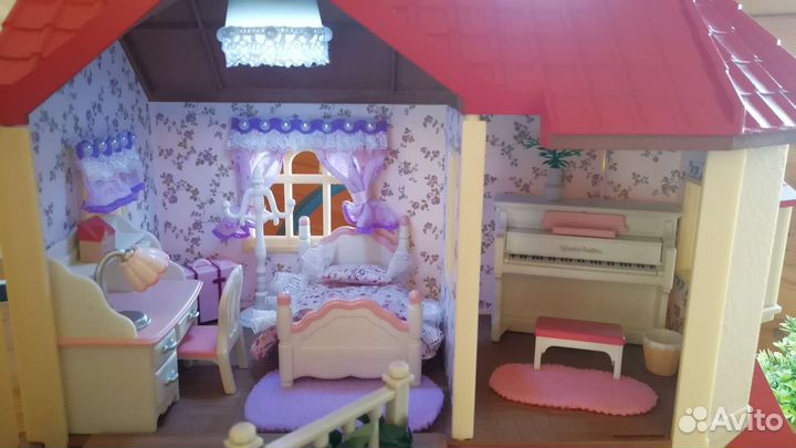 Sylvanian families большой дом со светом