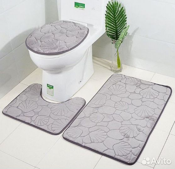 Коврики для ванны комплект 3 в 1 опт