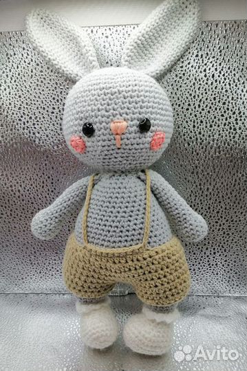 Вязаный заяц,котик,жираф,мопс