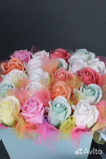 Мыльные розы букет 