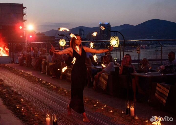 Фаер-шоу, шоу с огнем, световое, пиротехника