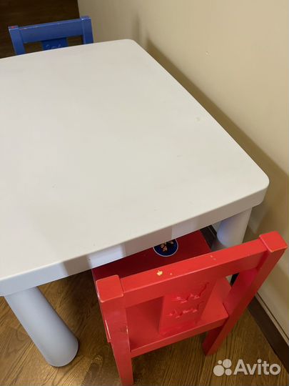 Детский стол и стул IKEA