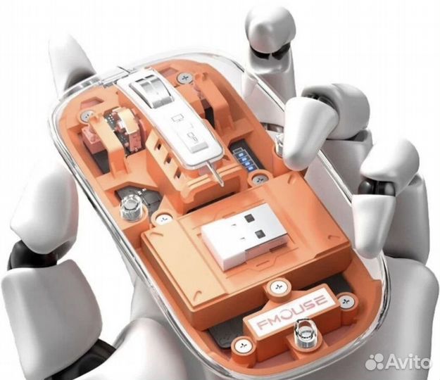 Трендовая, прозрачная комп. мышь FMouse m133