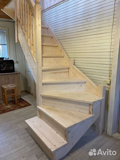 Деревянные лестницы с монтажом под ключ