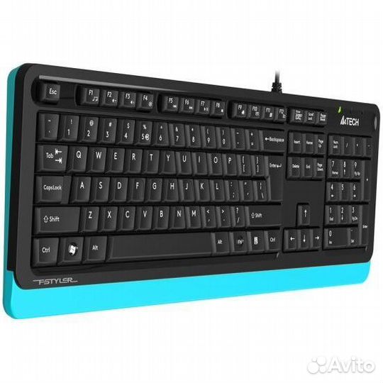 Клавиатура A4Tech Fstyler FKS10 черный/синий USB