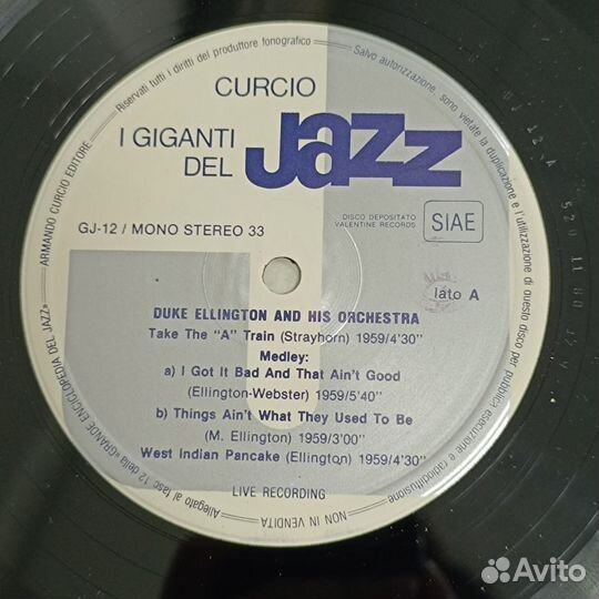 Duke Ellington,Johnny Hodges,Cootie Williams винил