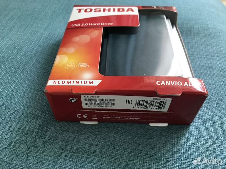 Внешний жесткий диск 1 тб toshiba canvio alu