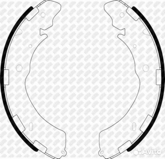 Nibk FN6741 Колодки тормозные барабанные зад