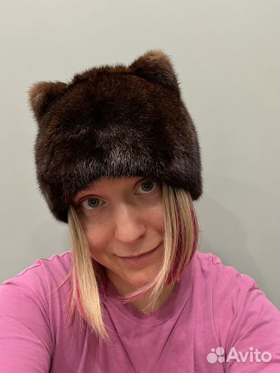 Шапка норковая женская новая