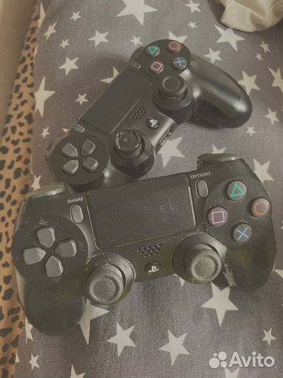 Sony playstation 4 slim 1tb с играми, 2 джойстика