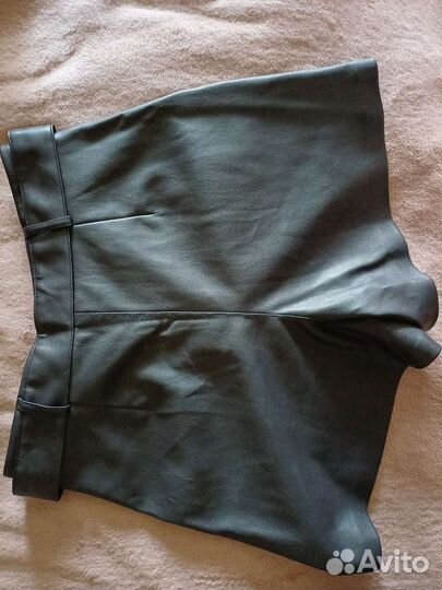 Шорты женские кожаные