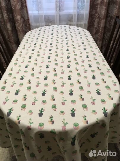 Скатерть с салфетками из рогожки 142*215см