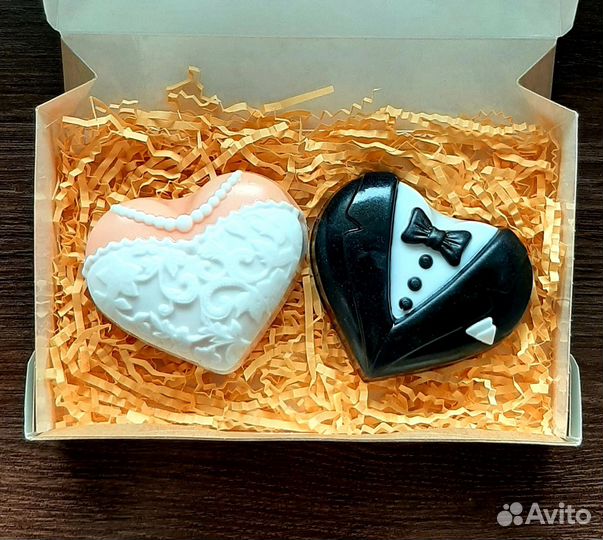 Мыло ручной работы С Днём Свадьбы Годовщина Юбилей