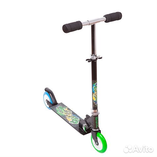 Самокат graffiti 125мм black