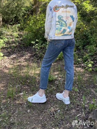 Джинсовая куртка Pull&bear с принтом Чудо-женщина