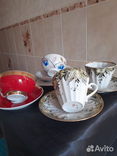 Редкие чайные пары и чайный сервиз СССР
