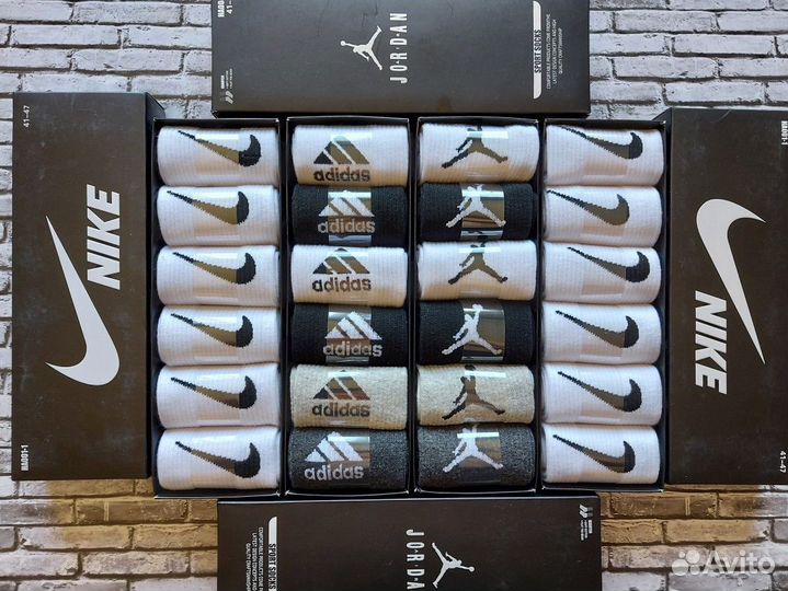 Носки Nike Jordan Adidas Lacoste