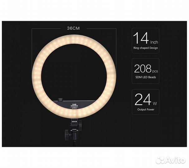 Кольцевой светодиодный осветитель Yongnuo YN408 55