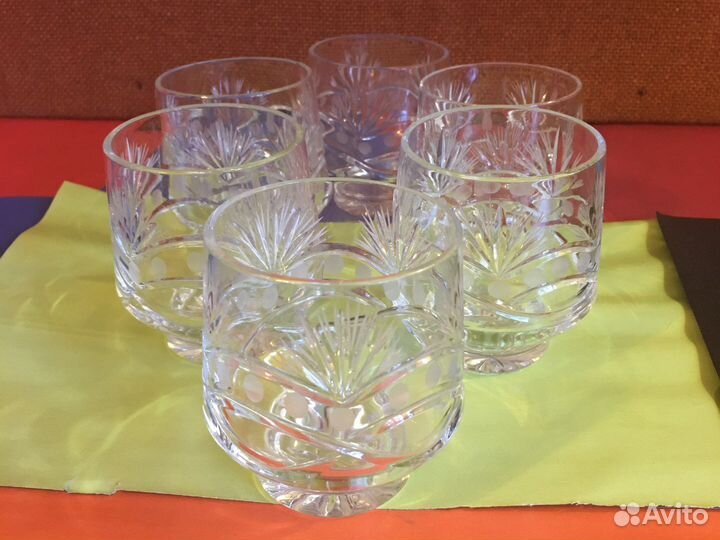 Хрустальные стаканы гусь хрустальный СССР