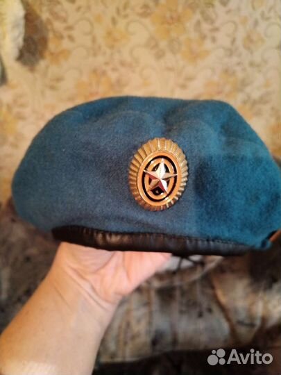 Берет военный голубой вдв
