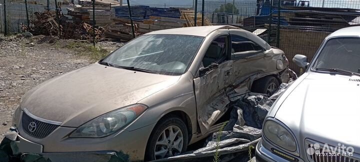 Toyota Camry Solara 2.4 AT, 2003, битый, 200 000 км