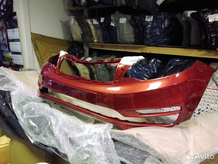Бампер kia rio 15-17 tdy окрашен в ассортим