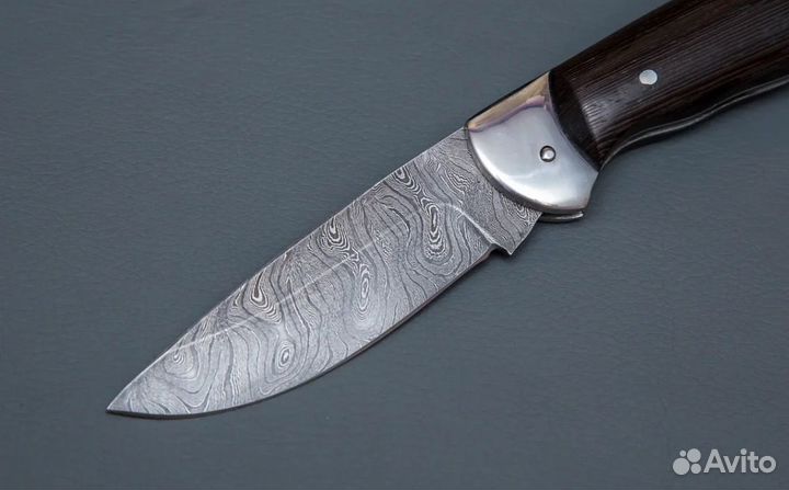 Нож складной Клык из дамасской стали