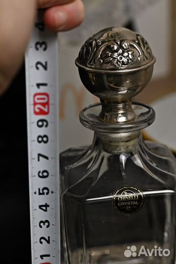 Штоф. Хрусталь/ серебрение. Chinelli Италия