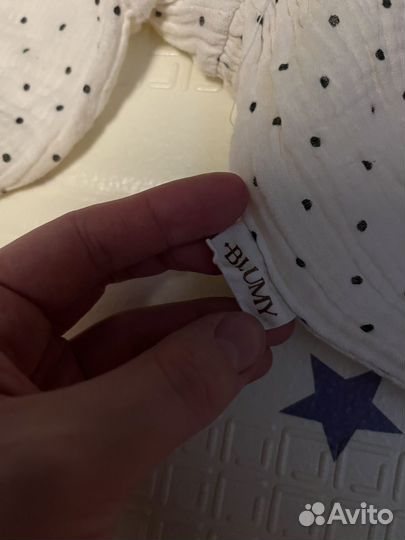 Муслиное боди blumy 74 и ажурные колготки