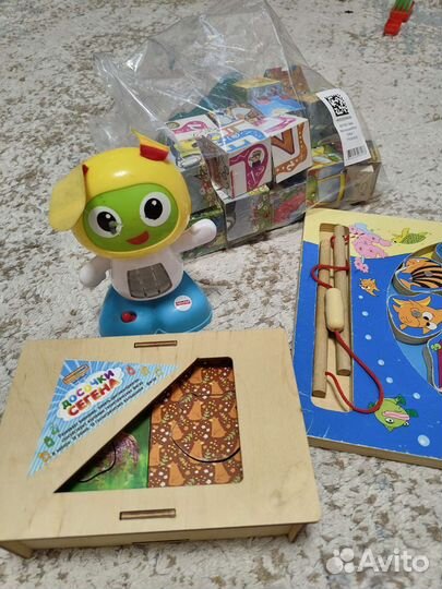 Досточки сегена, магнитная рыбалка, кубики и др