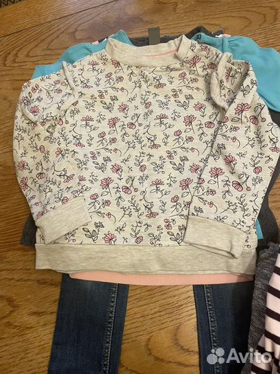 Вещи пакетом на девочку 104 110