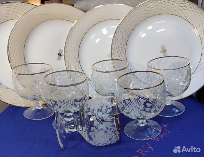 Чашки. Фужеры хрусталь
