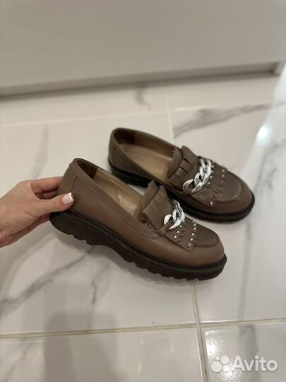 Лоферы женские 37 натуральная кожа