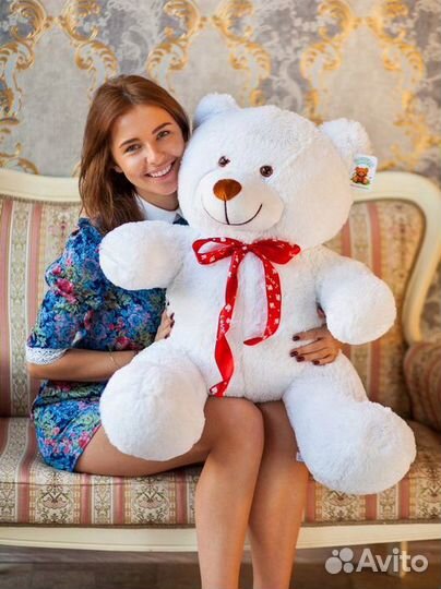 Большие плюшевые мишки - подарок девушке, жене