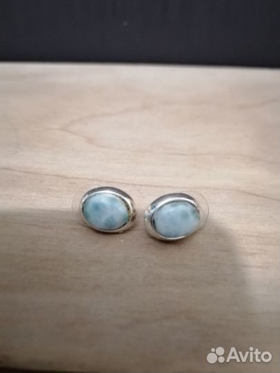 Серьги с ларимаром