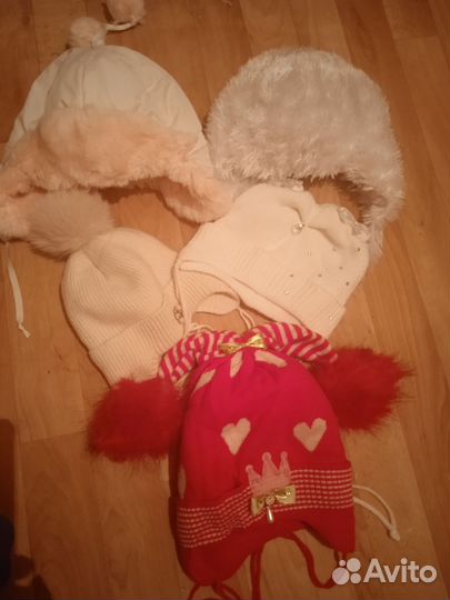 Шапка зимняя для девочки 46 48