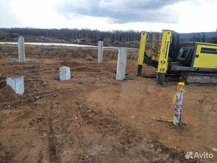 Фундамент на жб сваях