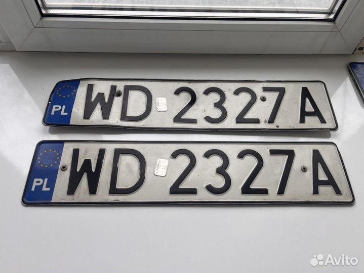 Номера автомобильные Польша (ес) комплект