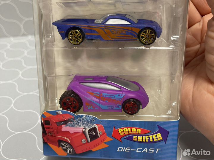 Hot Wheels машинки меняющие цвет 4шт аналог