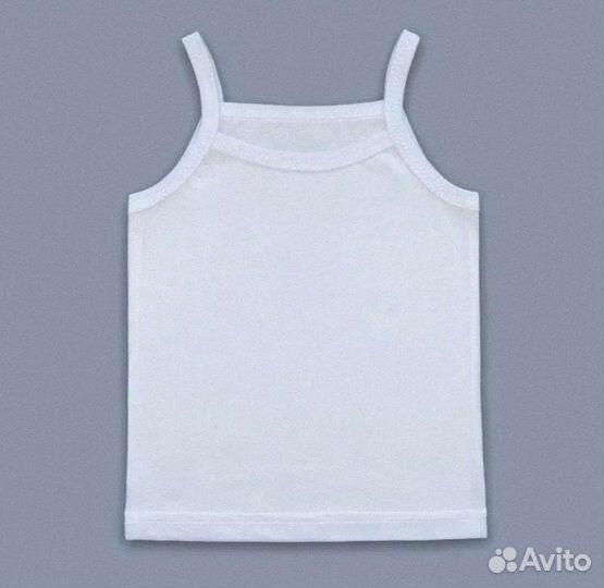 Майка белая для девочки