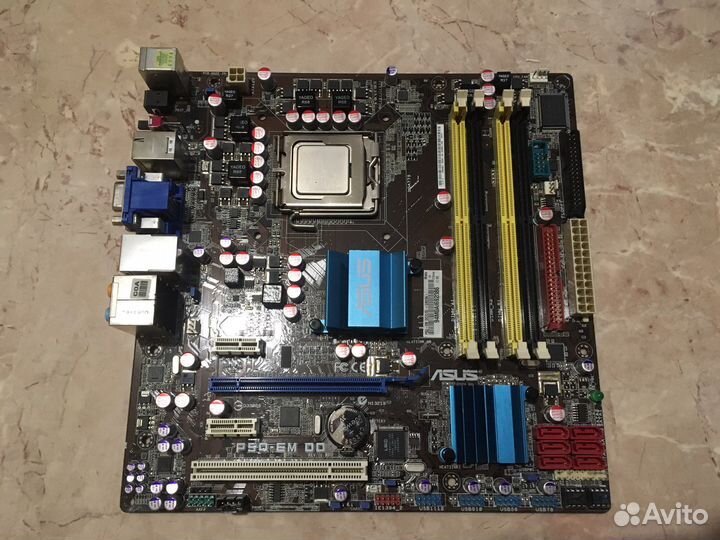 Материнская плата lga 775, asus p5q em do