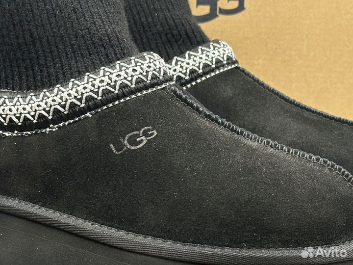 Угги UGG Tazz Knit Black с носком