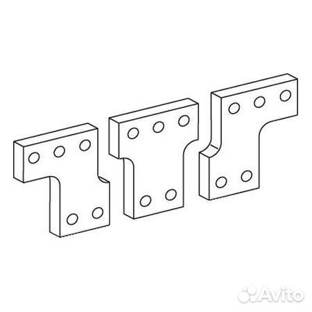 SE 3P компл полюсных расширителеи 630/1600 33622