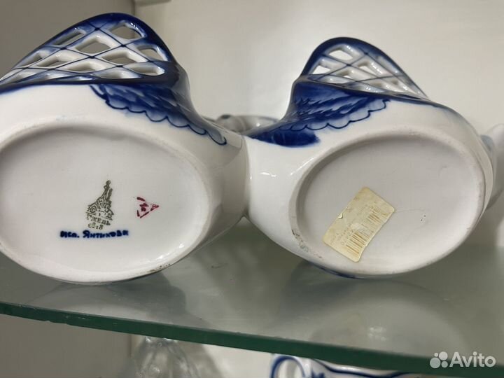 Конфетница гжель 